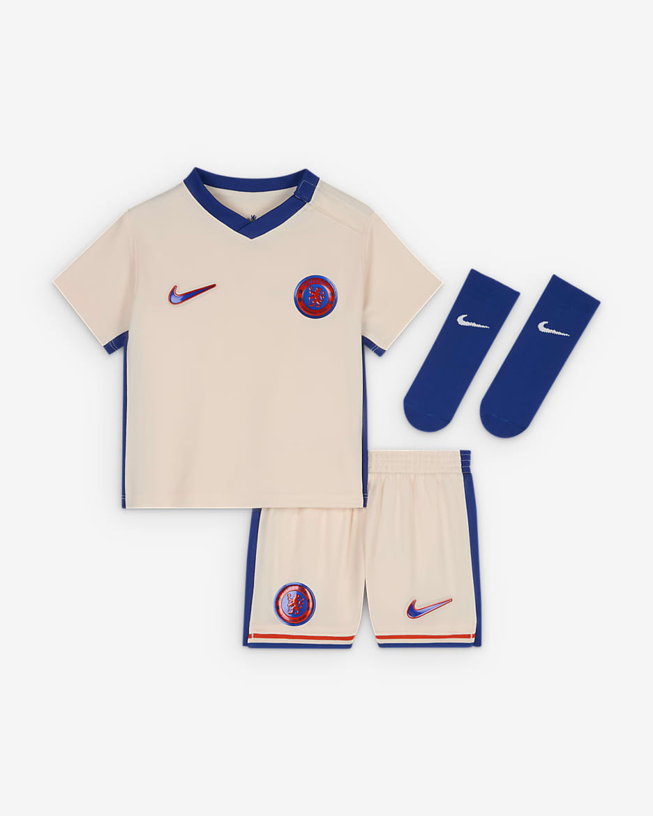 Nike Chelsea F.C. 2024 25 Stadium Away Baby Toddler Football Replica 3 Piece Kit